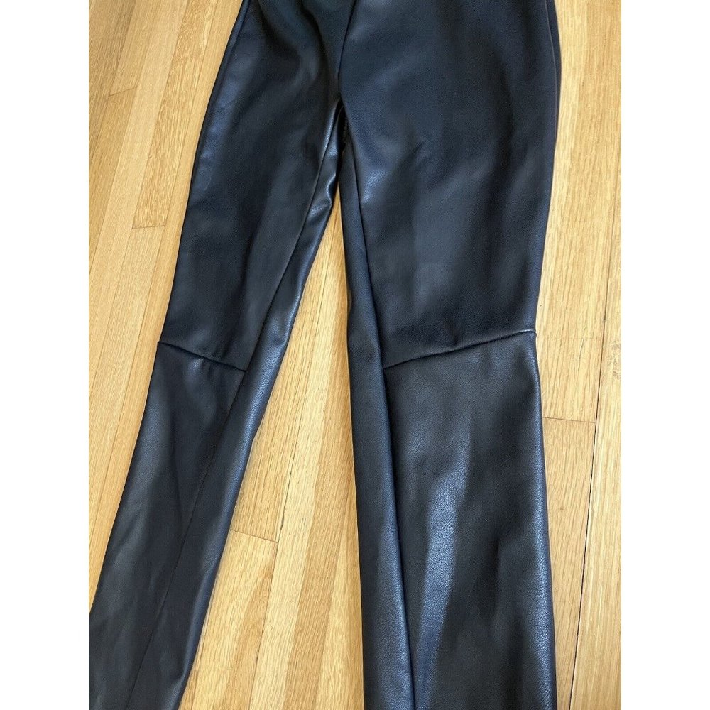 Emerson Fry XS Vegan Leather Leggings Pull On Pants Black women’s - Picture 12 of 16